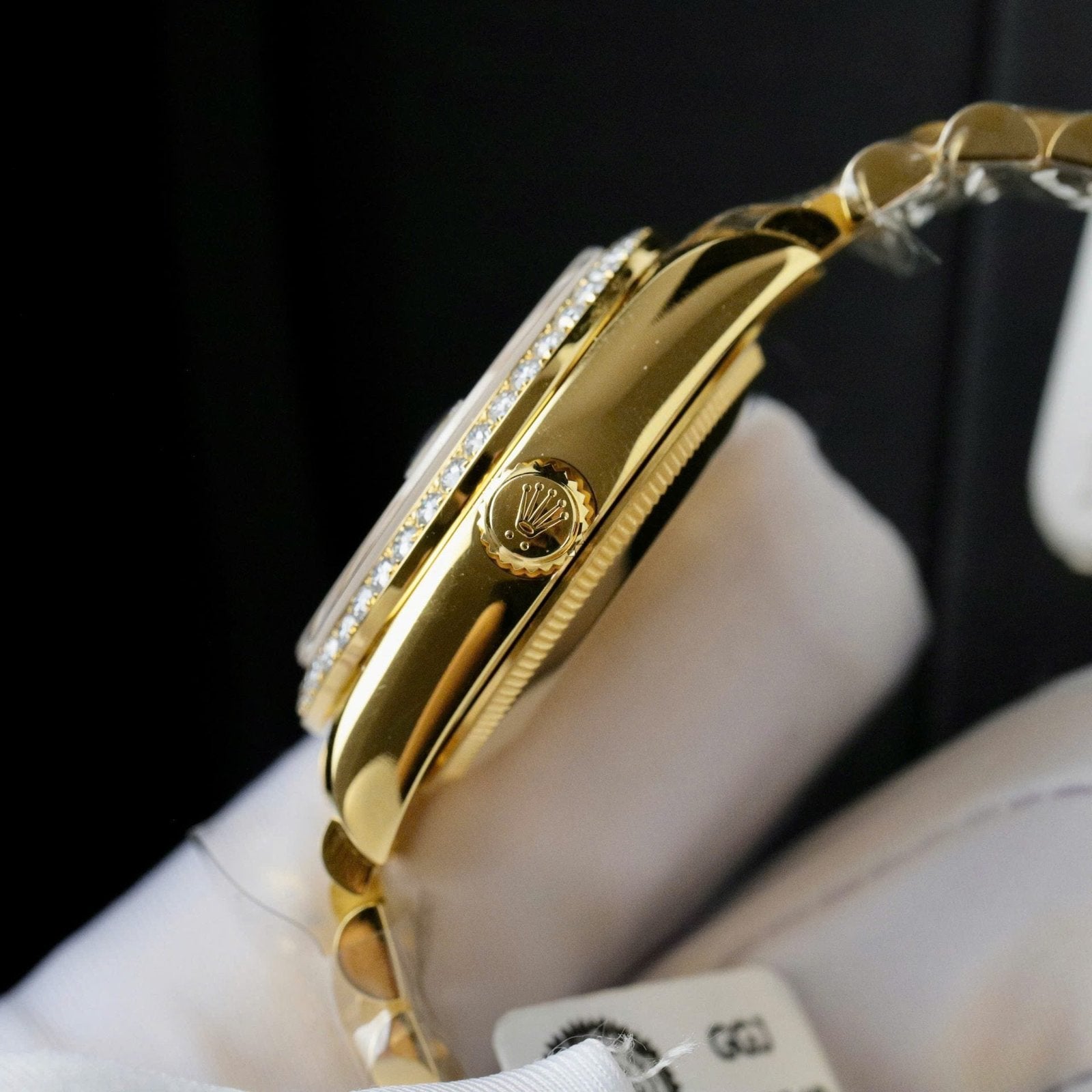 Rolex DateJust Butterfly Dial Gold Wrapped 18K + Diamonds Moissanite 31mm