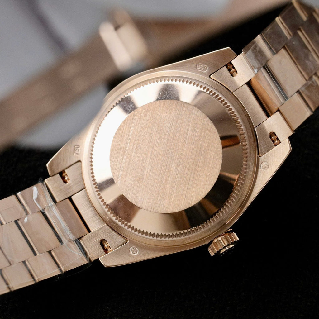 Rolex DateJust Butterfly Dial Watch Rose Gold Wrapped 18K + Diamonds Moissanite 31mm