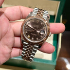 Rolex Watch Date Just Chocolate Dial 41mm