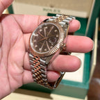 Rolex Watch Date Just Chocolate Dial 41mm