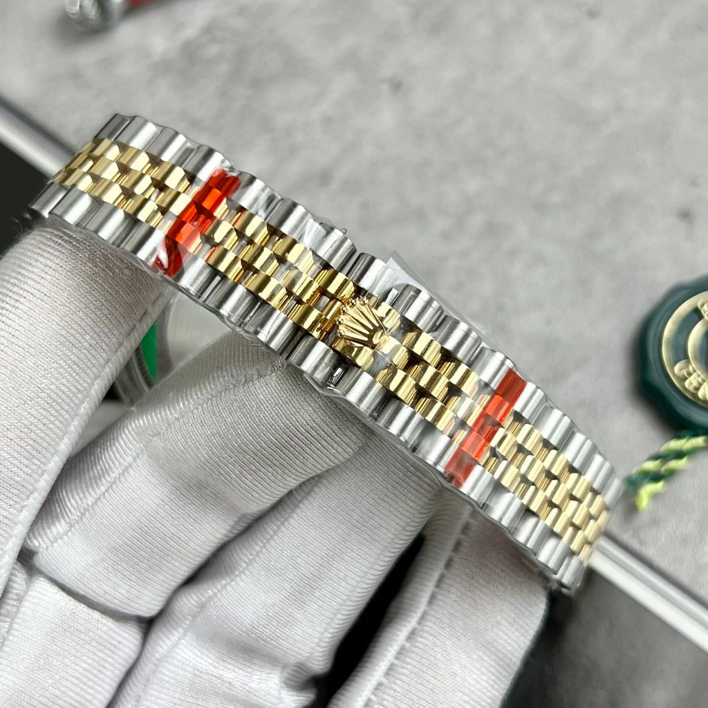 Rolex Watch Date Just Mother of Pearl Dial Demi Gold Dial 31mm