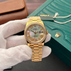 Rolex DateJust Mother Of Pearl Dial Watch With Diamonds 36mm