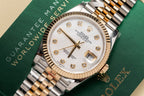 Rolex Watch Date Just Mother Of Pearl Dial Gold Wrapped 36mm
