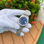 Rolex DateJust Blue Dial Watch Jubilee Strap 36mm