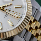 Rolex DateJust Men Good Watch 18K Gold Wrapped 41mm