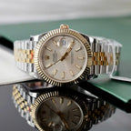 Rolex DateJust Men Good Watch 18K Gold Wrapped 41mm