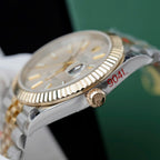 Rolex DateJust Men Good Watch 18K Gold Wrapped 41mm