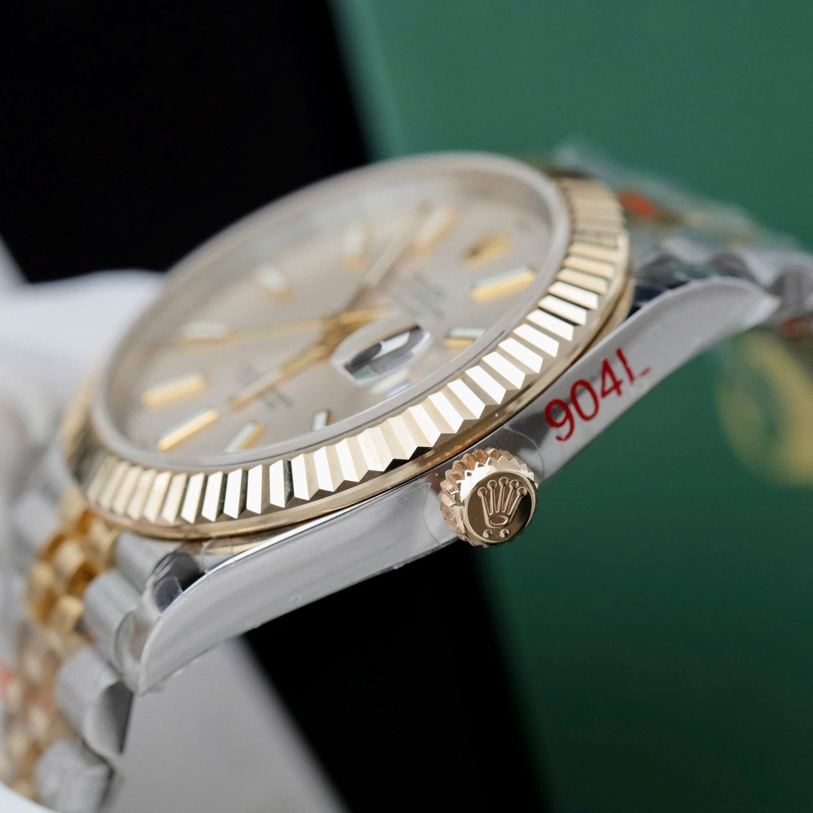 Rolex DateJust Men Good Watch 18K Gold Wrapped 41mm