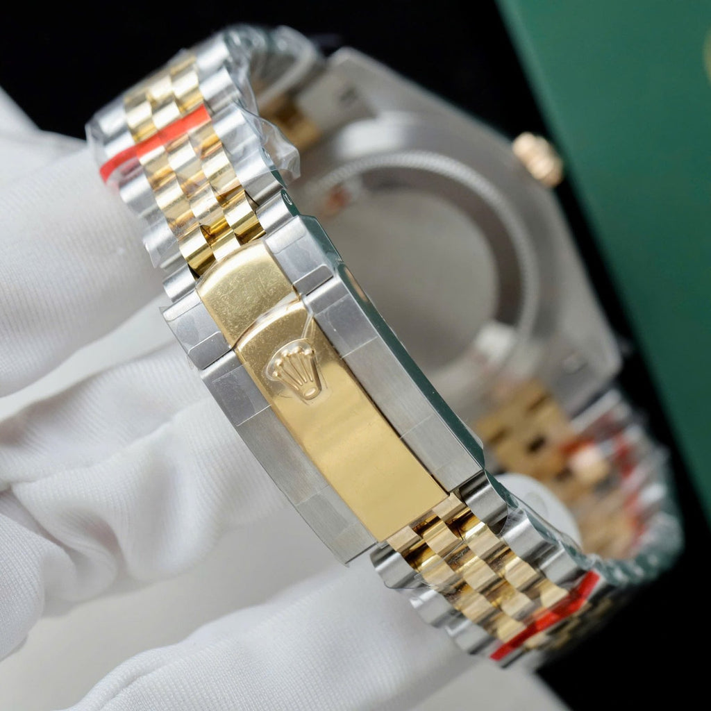 Rolex DateJust Men Good Watch 18K Gold Wrapped 41mm