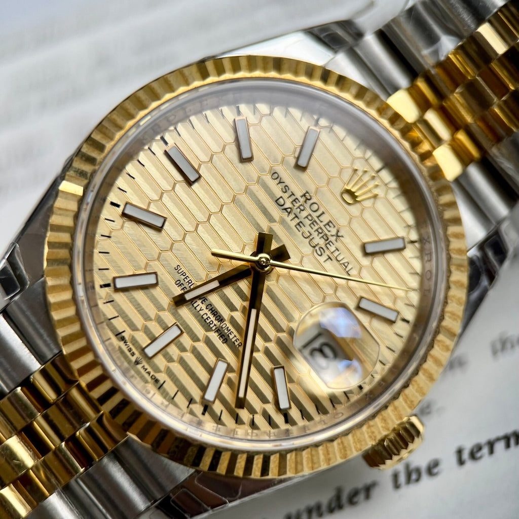 Rolex Date Just Watch Yellow Dial 36/41mm