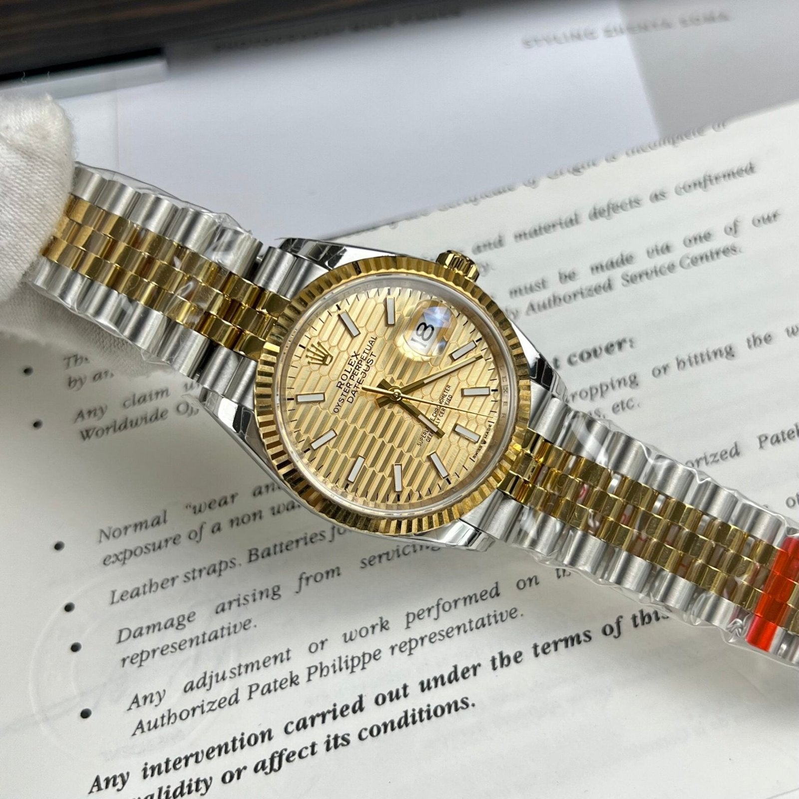 Rolex Date Just Watch Yellow Dial 36/41mm