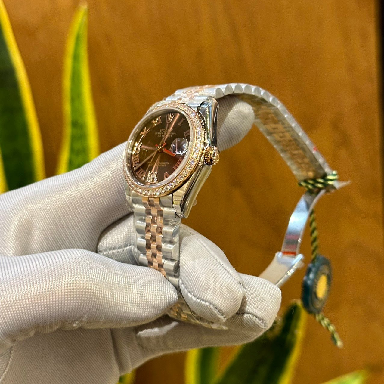 Rolex DateJust Women’s Watch With Diamonds Chocolate Dial 31mm