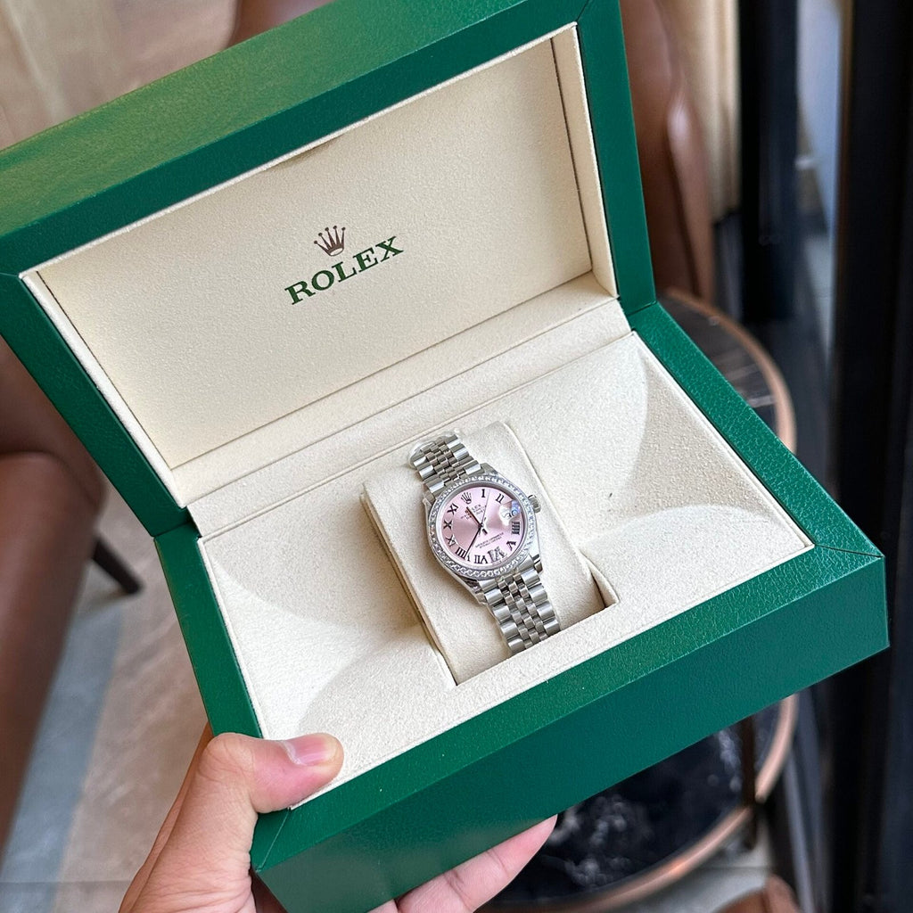 Rolex DateJust With Diamonds Pink Dial Women’s Watch 31mm