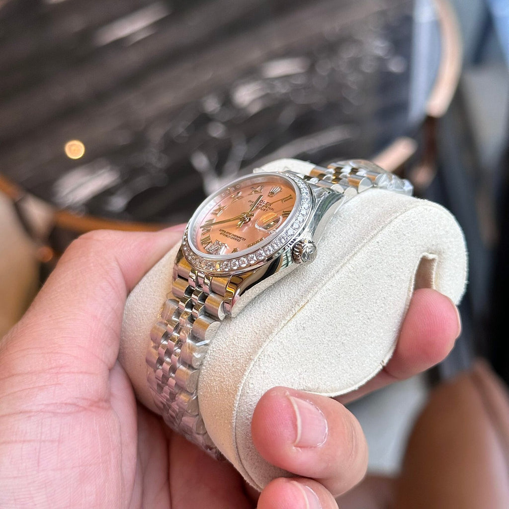 Rolex DateJust With Diamonds Pink Dial Women’s Watch 31mm