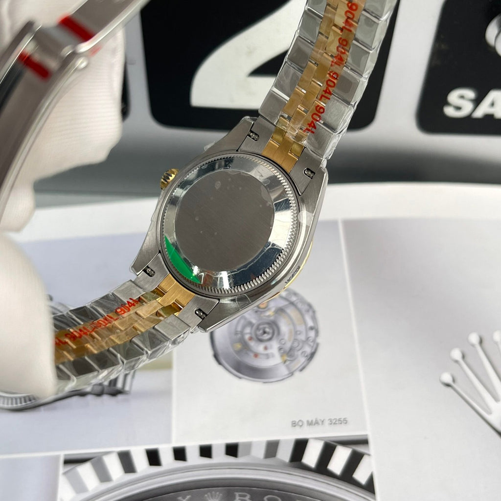 Rolex DateJust Women’s Watch With Stone Bezel Champagne Dial 31mm