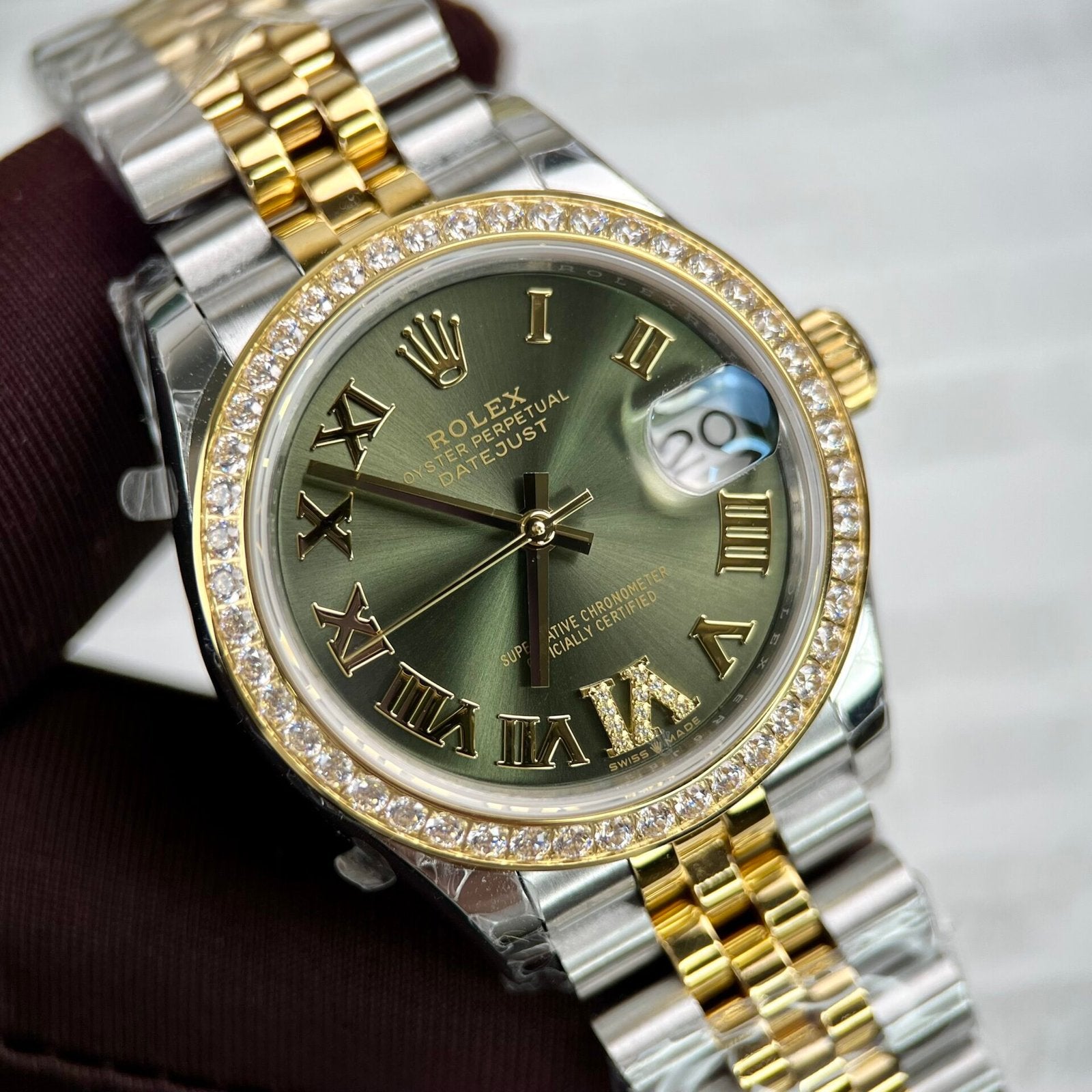 Rolex DateJust Women’s Watch With Stone Bezel 31mm