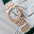 Rolex DateJust Women MOP Dial High End Watch Rose Gold Wrapped 31mm