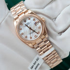 Rolex DateJust Women MOP Dial High End Watch Rose Gold Wrapped 31mm