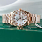 Rolex DateJust Women MOP Dial High End Watch Rose Gold Wrapped 31mm