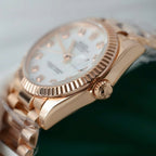 Rolex DateJust Women MOP Dial High End Watch Rose Gold Wrapped 31mm