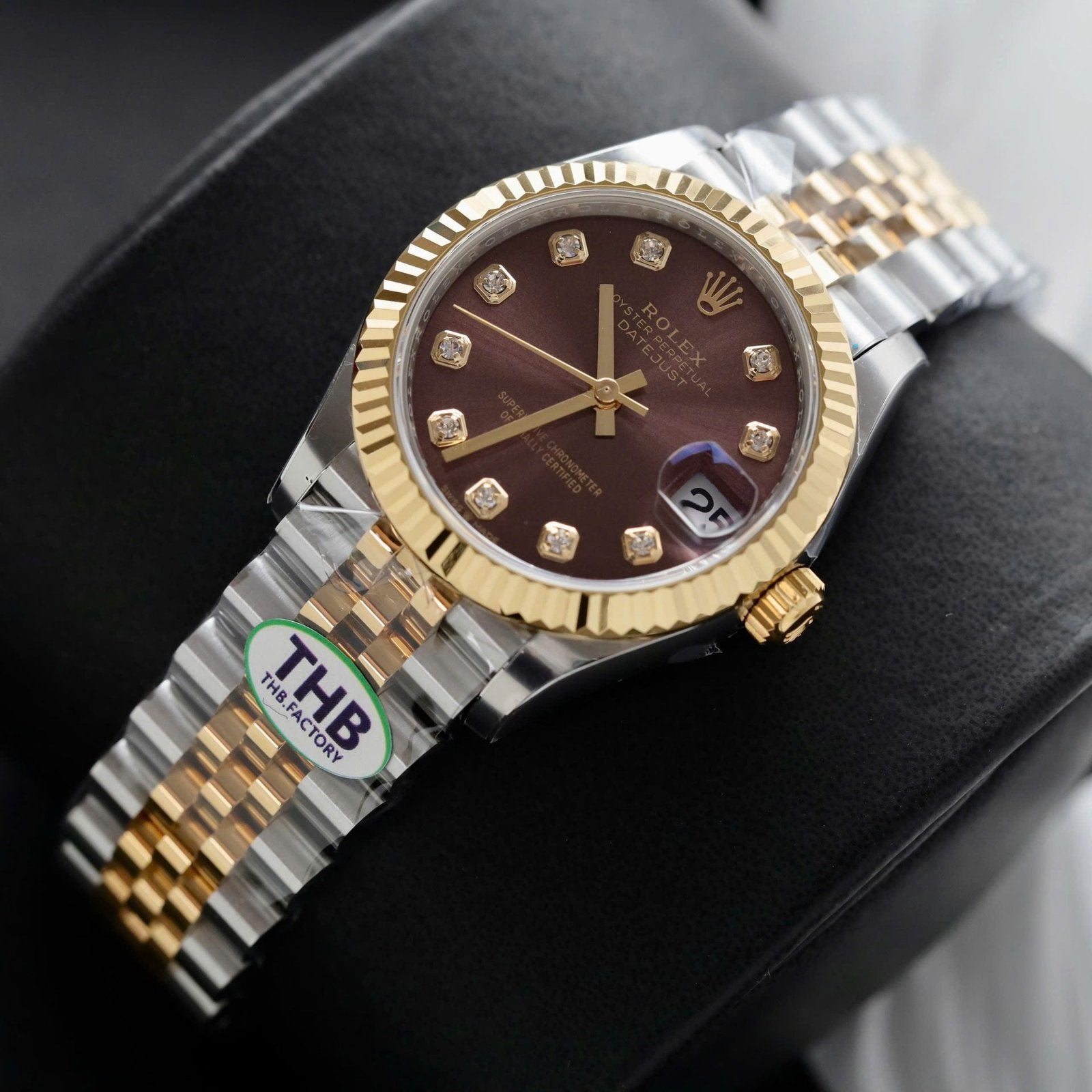Rolex DateJust Wine Dial Watch Jubilee Strap 31mm