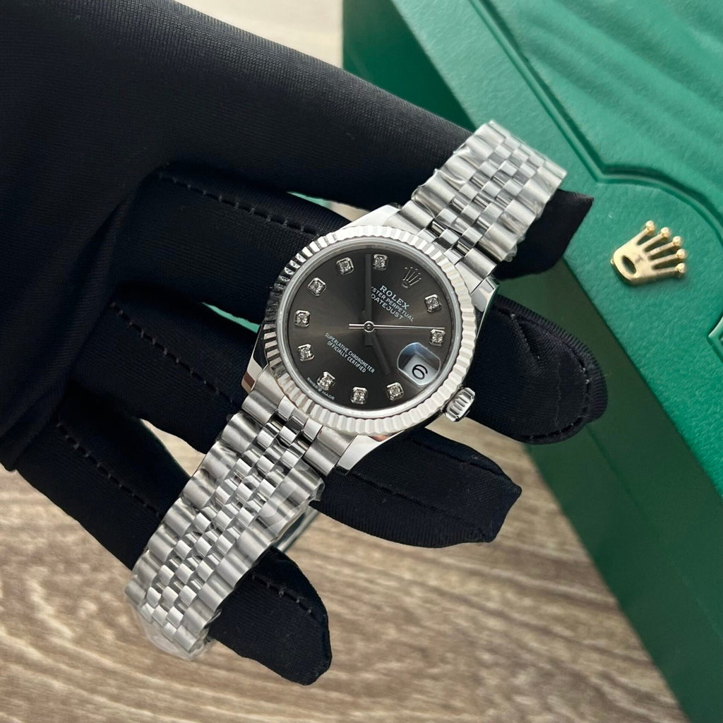 Rolex Watch Date Just Womens Dial Gray 31mm