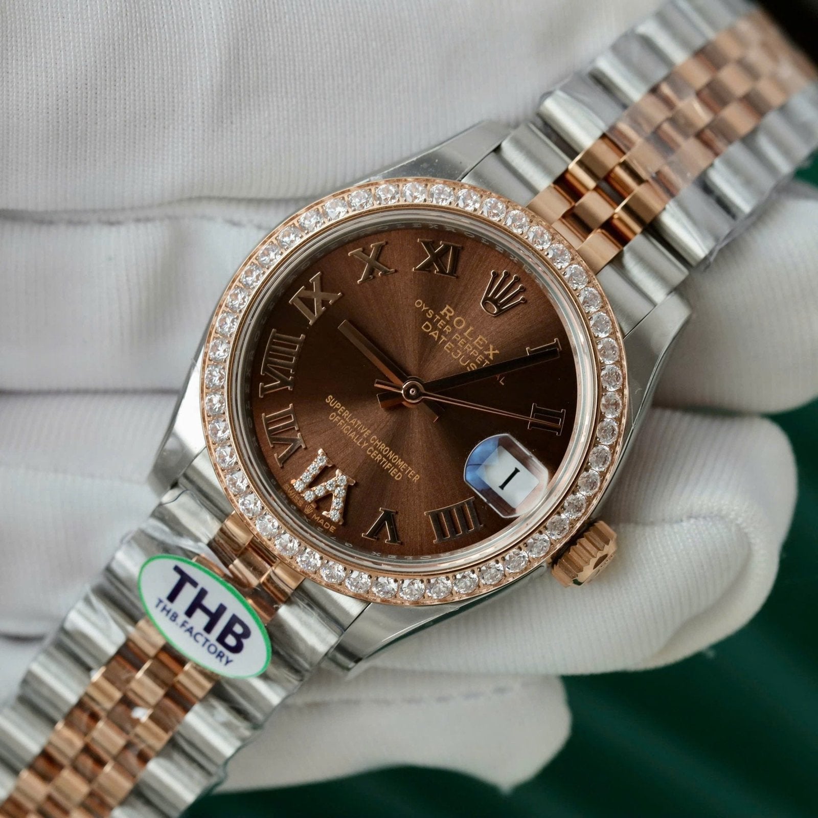 Rolex DateJust Watch Chocolate Dial 31mm