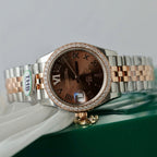 Rolex DateJust Watch Chocolate Dial 31mm