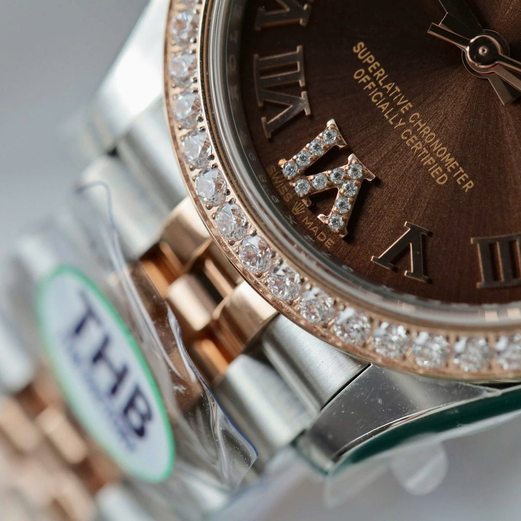 Rolex DateJust Watch Chocolate Dial 31mm