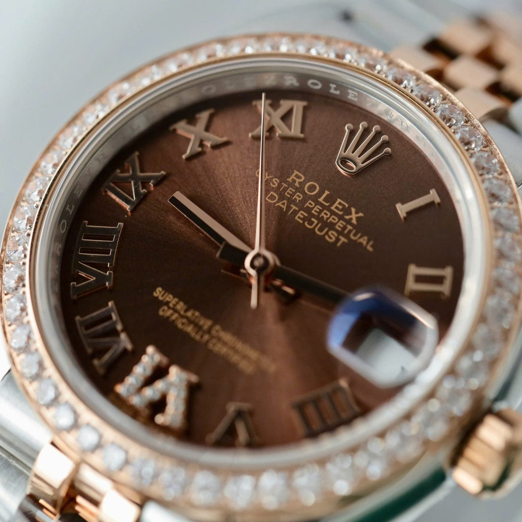 Rolex DateJust Watch Chocolate Dial 31mm