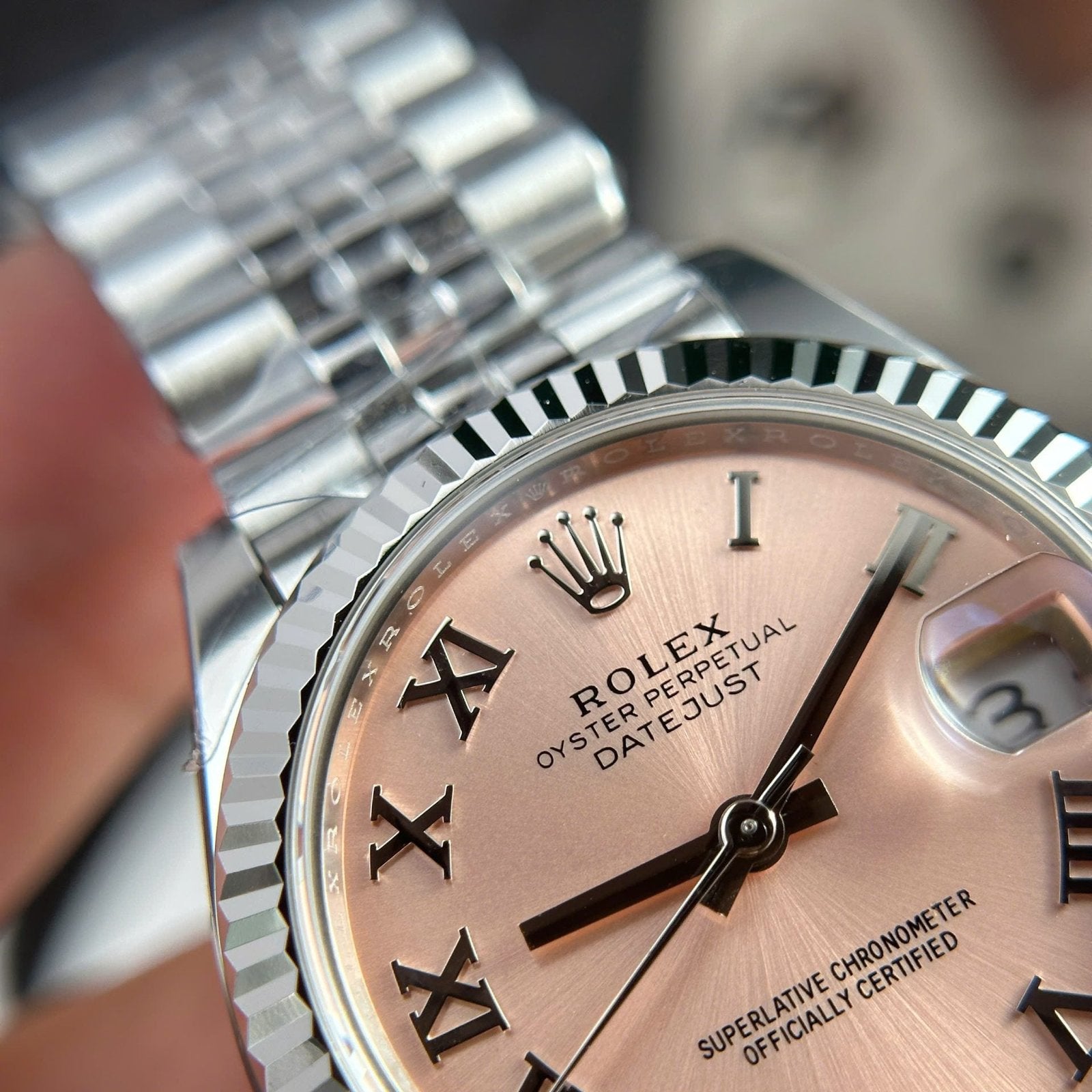 Rolex DateJust Watch Women Dial Pink Automatic Movement 31mm