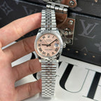 Rolex DateJust Watch Women Dial Pink Automatic Movement 31mm