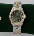 Rolex DateJust Watch Green Dial Jubilee Strap 31mm