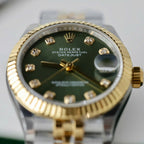 Rolex DateJust Watch Green Dial Jubilee Strap 31mm