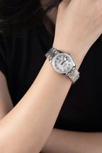 Rolex DateJust Watch Mother Of Pearl Dial With Moissanite Bezel 31mm
