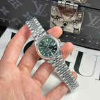 Rolex DateJust Watch Dial Green Jubilee Strap 31mm