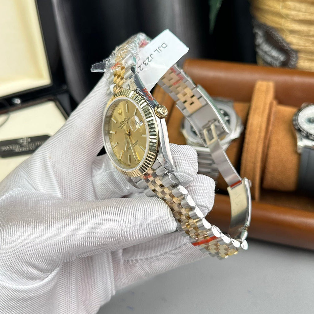 Rolex Date Just Watch Gold Wrapped Jubilee Strap 41mm
