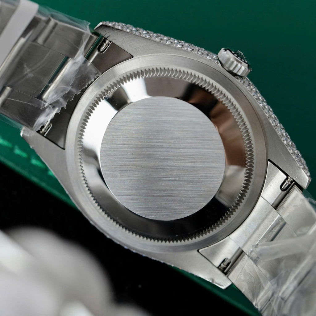 Rolex DateJust Watch Diamonds Moissanite 36mm