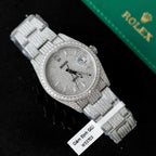 Rolex DateJust Watch Diamonds Moissanite 36mm