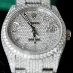Rolex DateJust Watch Diamonds Moissanite 36mm