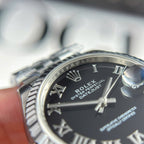 Rolex DateJust 11 Watch Dial Black Jubilee Strap 31mm