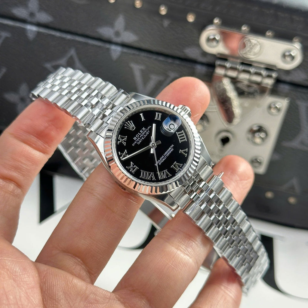 Rolex DateJust 11 Watch Dial Black Jubilee Strap 31mm