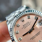Rolex DateJust Watch Dial Pink Jubilee Strap 31mm