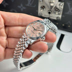 Rolex DateJust Watch Dial Pink Jubilee Strap 31mm