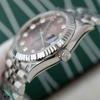 Rolex DateJust 11 Watch Wine Dial Jubilee Strap 31mm
