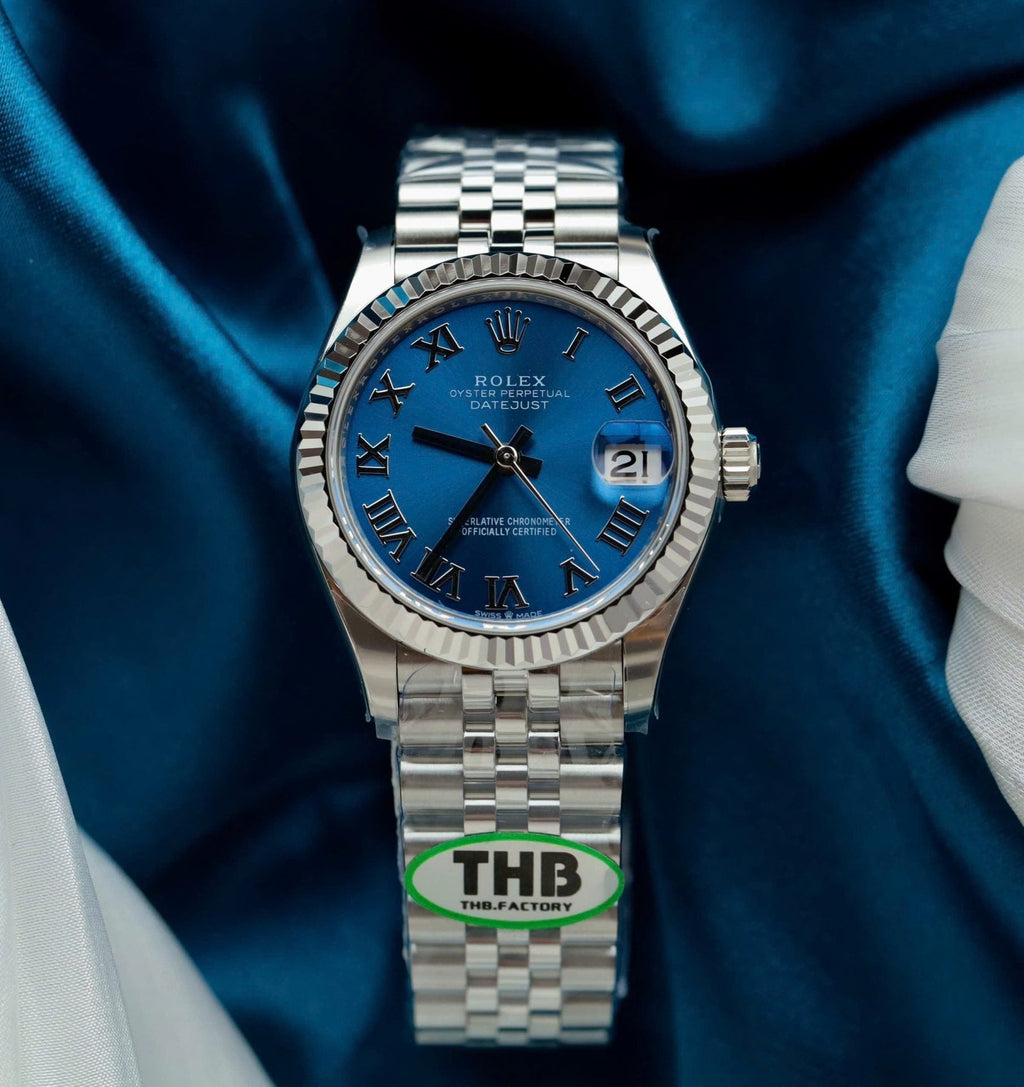 Rolex DateJust Watch Women Blue Dial Jubilee Strap 31mm