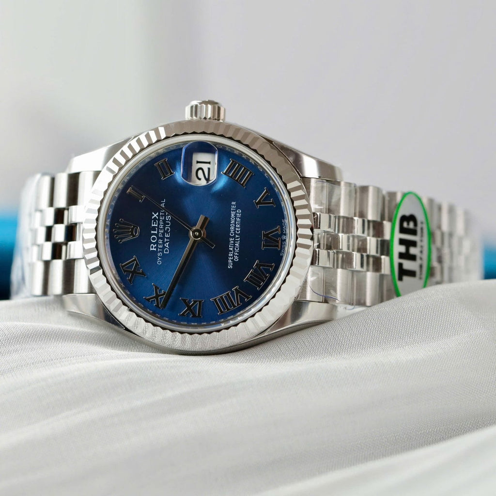 Rolex DateJust Watch Women Blue Dial Jubilee Strap 31mm