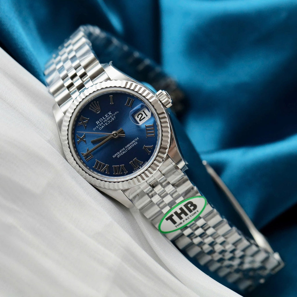 Rolex DateJust Watch Women Blue Dial Jubilee Strap 31mm
