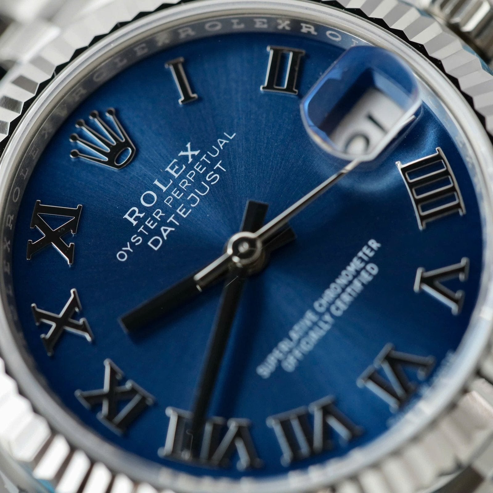 Rolex DateJust Watch Women Blue Dial Jubilee Strap 31mm