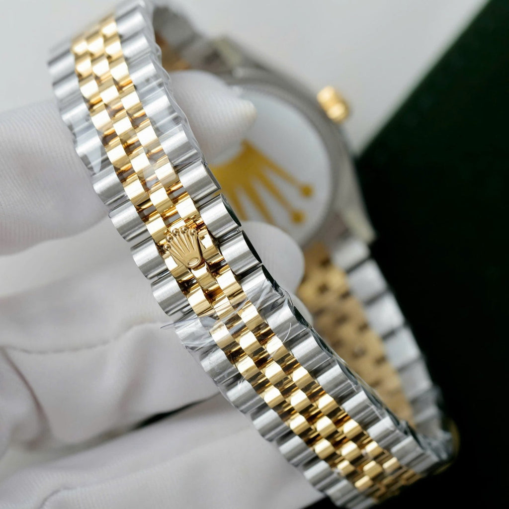 Rolex DateJust Watch Women Green Flower Dial 31mm